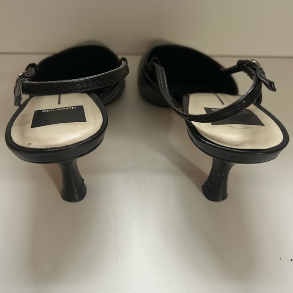 Dolce Vita ODELA Slingback Black Heels - Picture 3 of 8